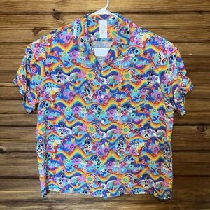 Disney Mickey Mouse All Over Print Hawaiian Shirt Mens Size 3XL AOP Pattern Camp